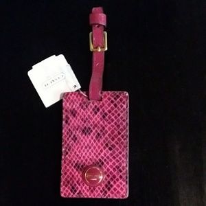 NWT Coach Snake Print Luggage Tag